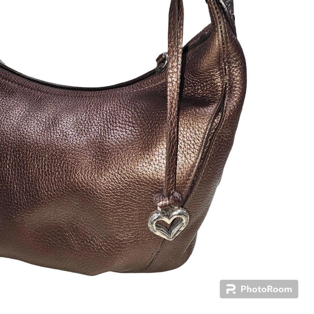 Brighton Nikki Masterpiece Bronze Leather Embellished Leather Hobo Shoulder Bag - Picture 9 of 16